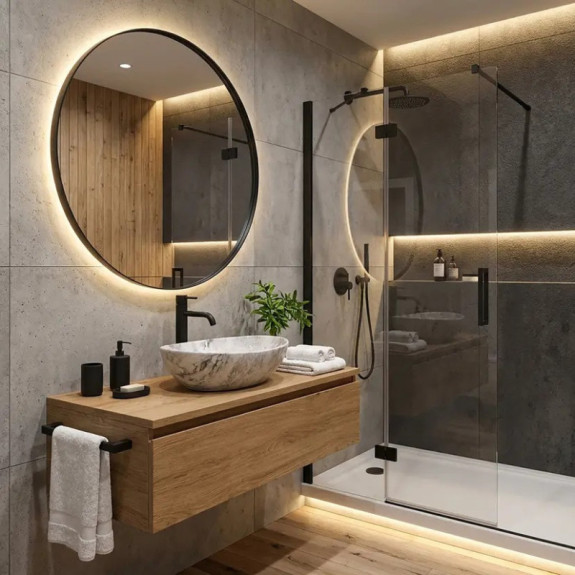 Umywalka nablatowa Rea Sofia Stone | Lazuro
