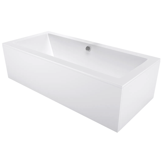 Wanna prostokątna Cubea 170x80 cm biała – z obudową lub bez