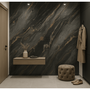 Płyta węglowa Velvet Flow Gloss XL 280×110 cm – dekoracyjna płyta w połysku