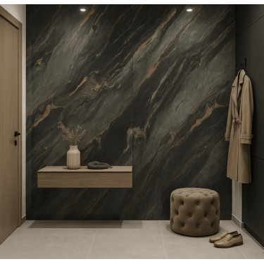 Płyta węglowa Silk Flow Matt XL 280×110 cm – dekoracyjna płyta ścienna mat